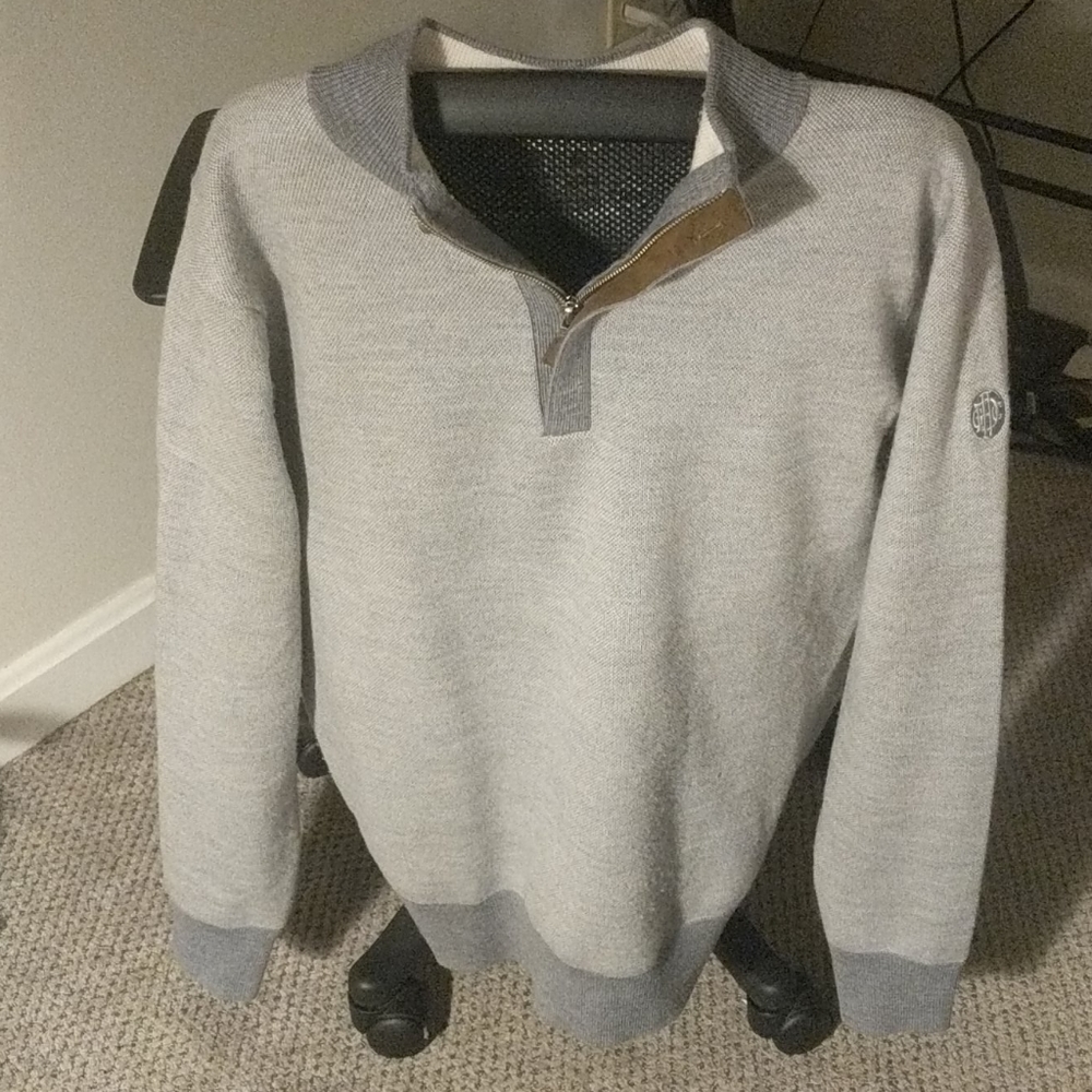 Peter Millar Indigo Half Zip Sweater